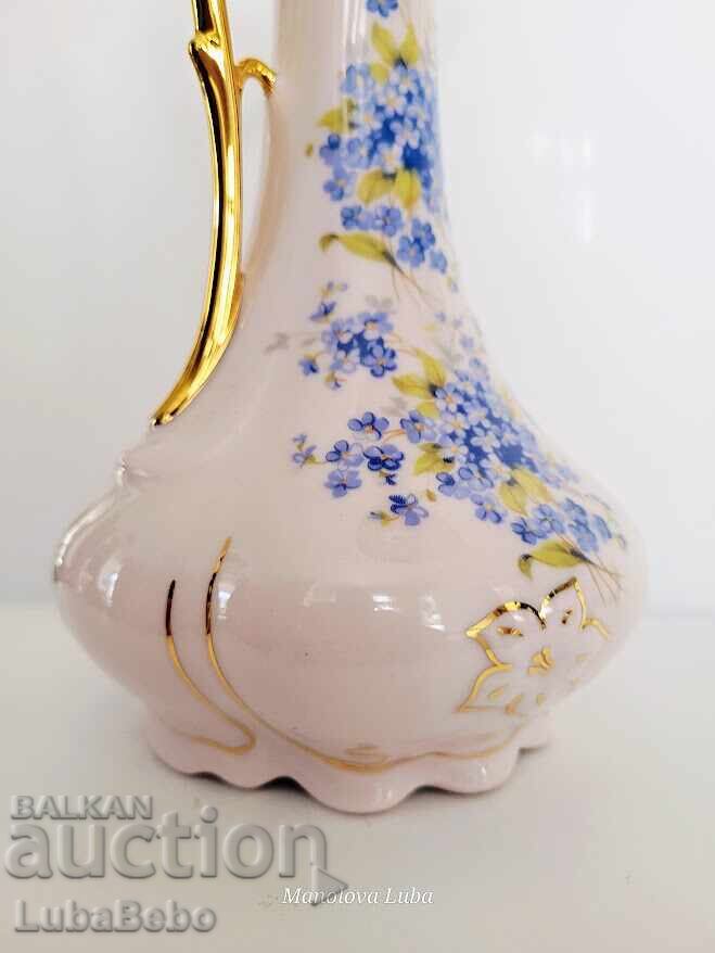 Delivery of Pitcher with one handle, pink porcelain H & C Czechoslovakia
