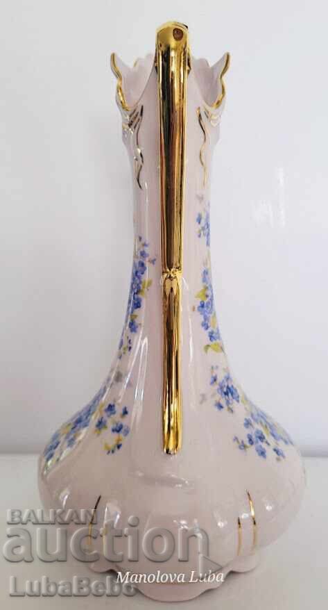 Pitcher with one handle, pink porcelain H & C Czechoslovakia - 5