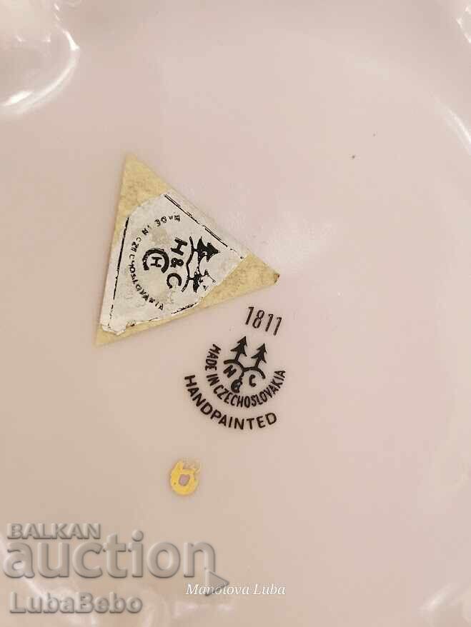 Pitcher with one handle, pink porcelain H & C Czechoslovakia - 7