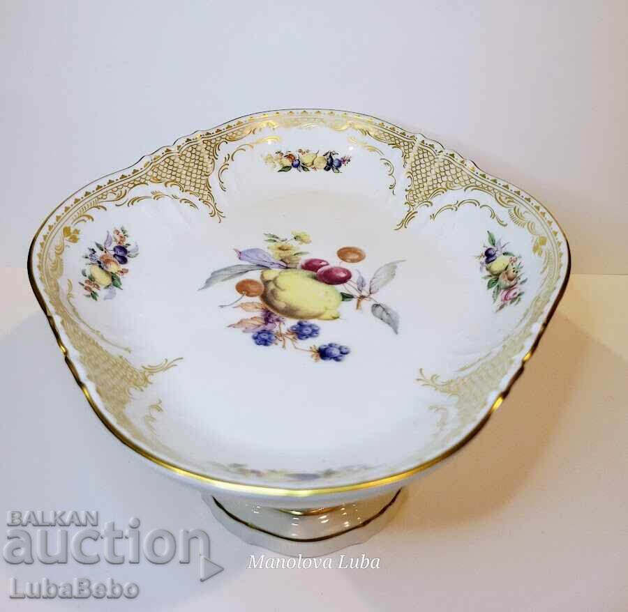 Porcelain fruit bowl on a pedestal AL-KA Kaiser - 7