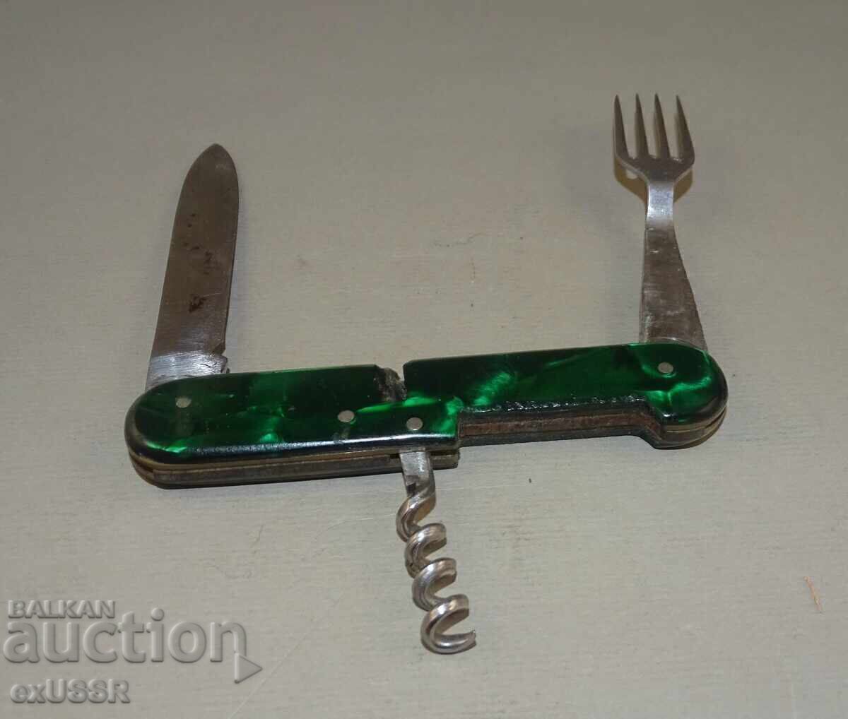 Licitație Briceag de buzunar turistic vechi cuțit PETKO DENEV