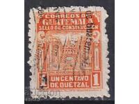 Timbre timbrat Clădirea Poștei Naționale 1942 Guatemala