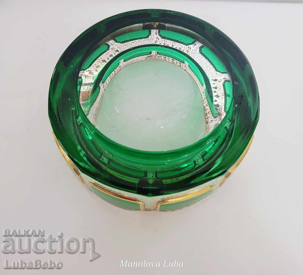 Moser Bohemian Emerald Green Gold - 5