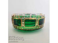 Moser Bohemian Emerald Green Gold