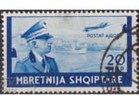 Timbre marcat Ahmet Zogu președinte 1940 din Albania