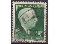Timbrul poștal timbrat Regele Zog I 1939 din Albania