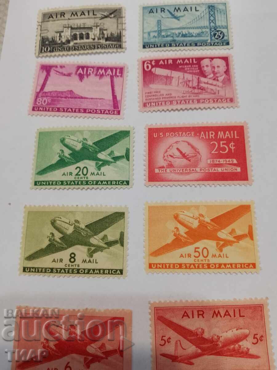 Timbre poștale SUA Poștă aeriană -0.01st Timbre poștale SUA Poștă aeriană -0.01st