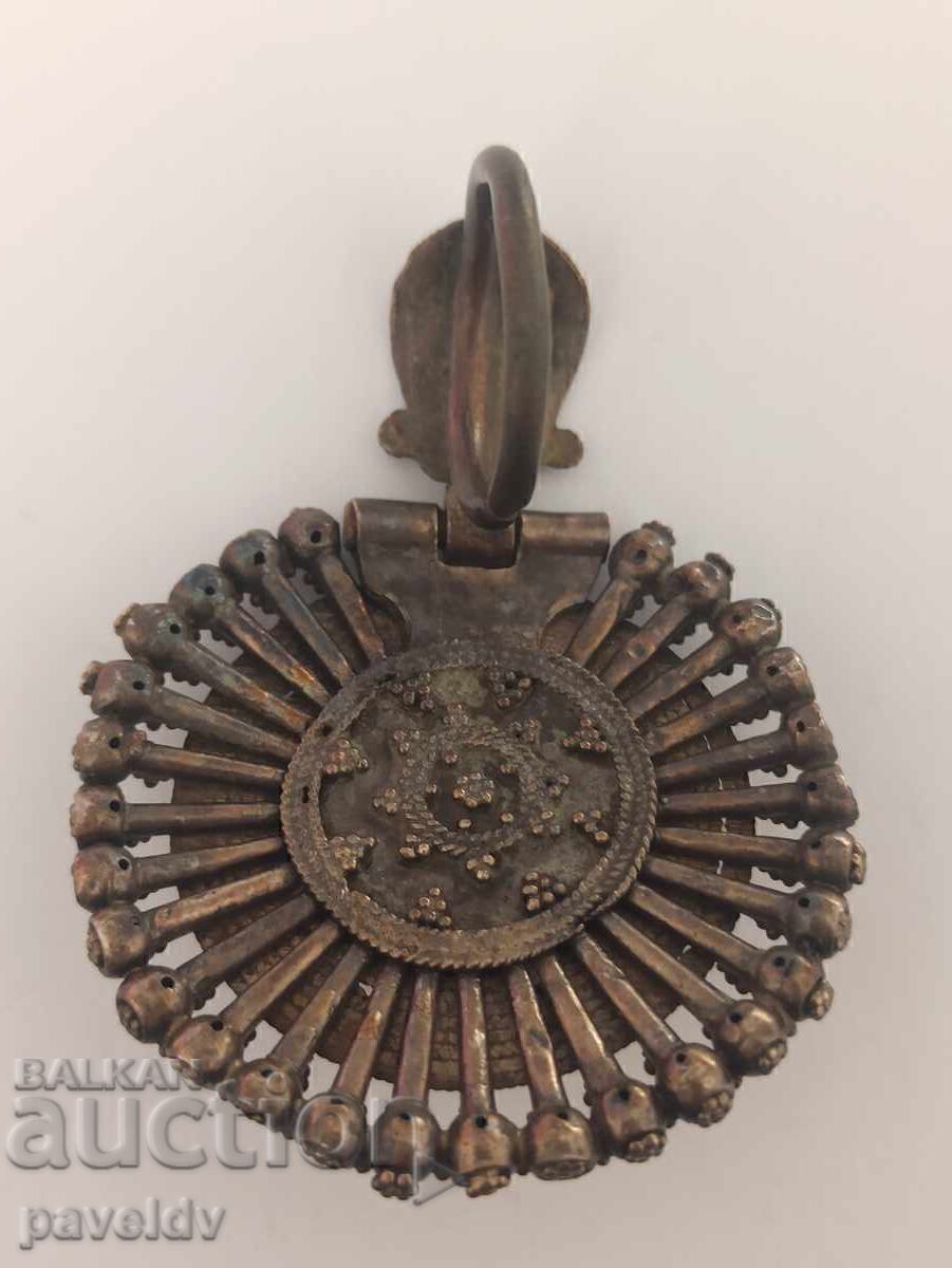 Възрожденска сребърна сечан обеца - Арпалия - 1бр! - 5