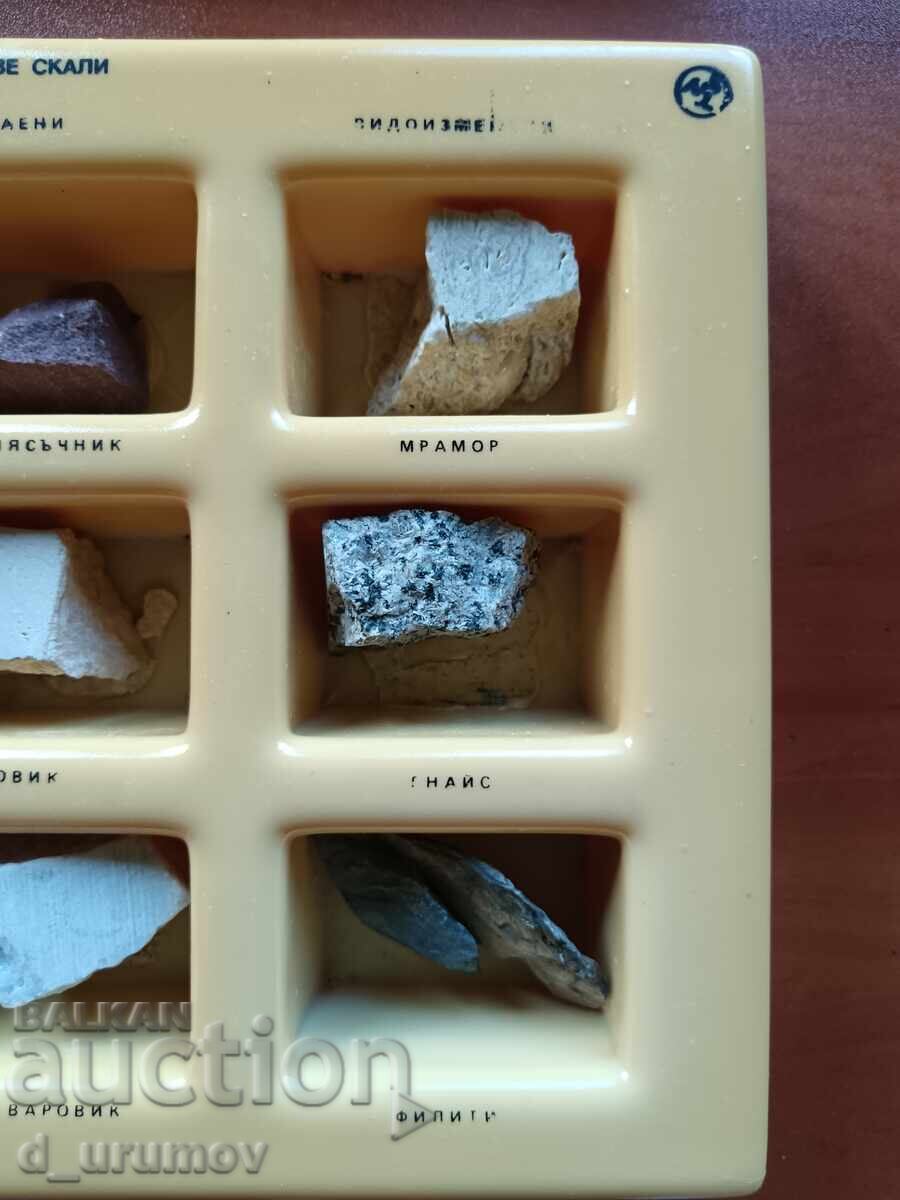 Livrarea Colecție veche de manuale de geografie – „Tipuri de roci”