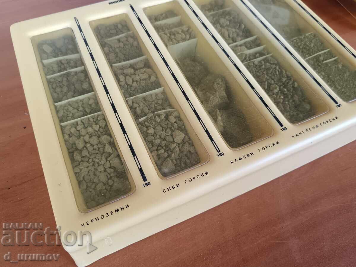 Colecție veche de manuale de geografie - "Tipuri de sol" - 5