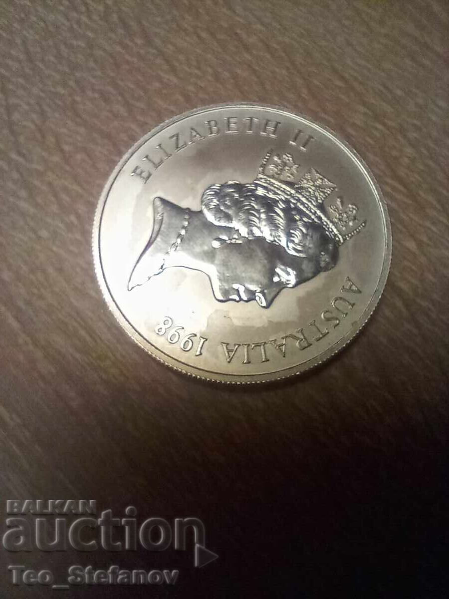 Доставка на 1 долар 1998 Австралия 1 oz сребро рядка Доставка на 1 долар 1998 Австралия 1 oz сребро рядка