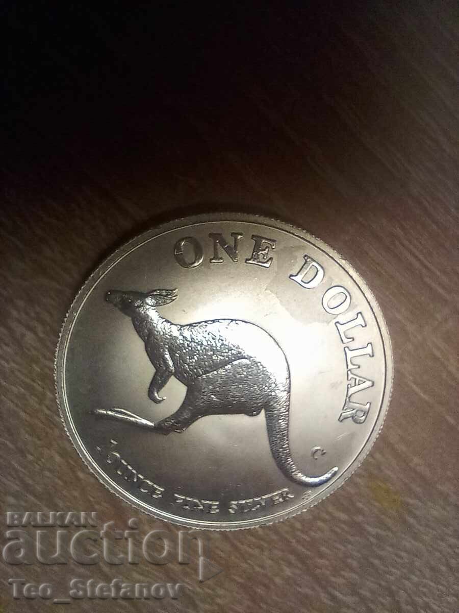 1 долар 1998 Австралия 1 oz сребро рядка 1 долар 1998 Австралия 1 oz сребро рядка