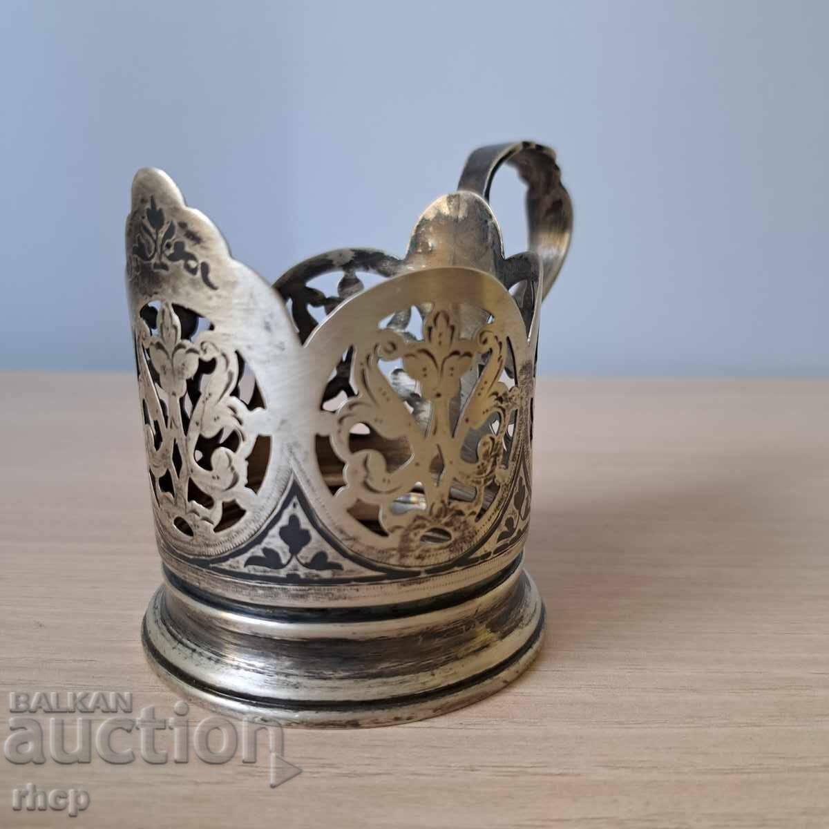 Auction  Silver and Nielo Kubachi Cup Holder Silver 875