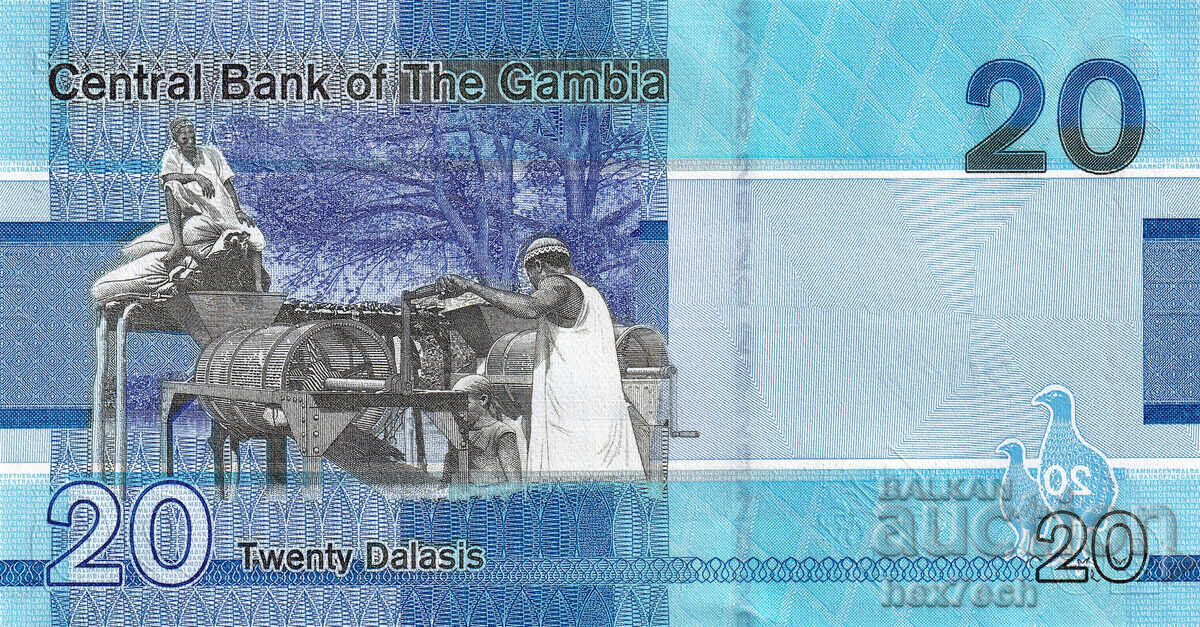 Δημοπρασία ❤️ ⭐ Γκάμπια 2023 20 ντάλας UNC νέο ⭐ ❤️