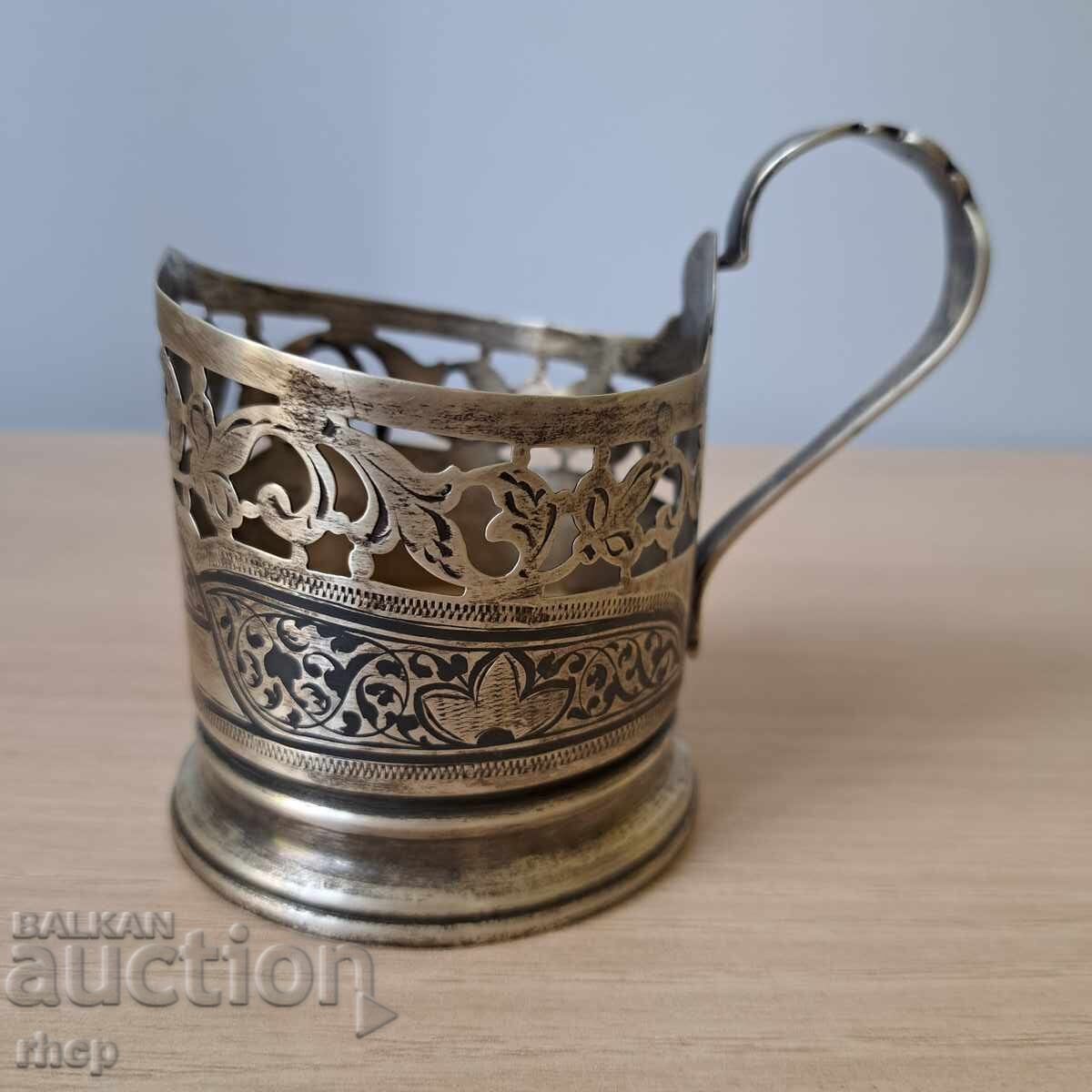 Ασημένιο και νιέλο Κουμπάτσι ασημένιο ποτήρι 875