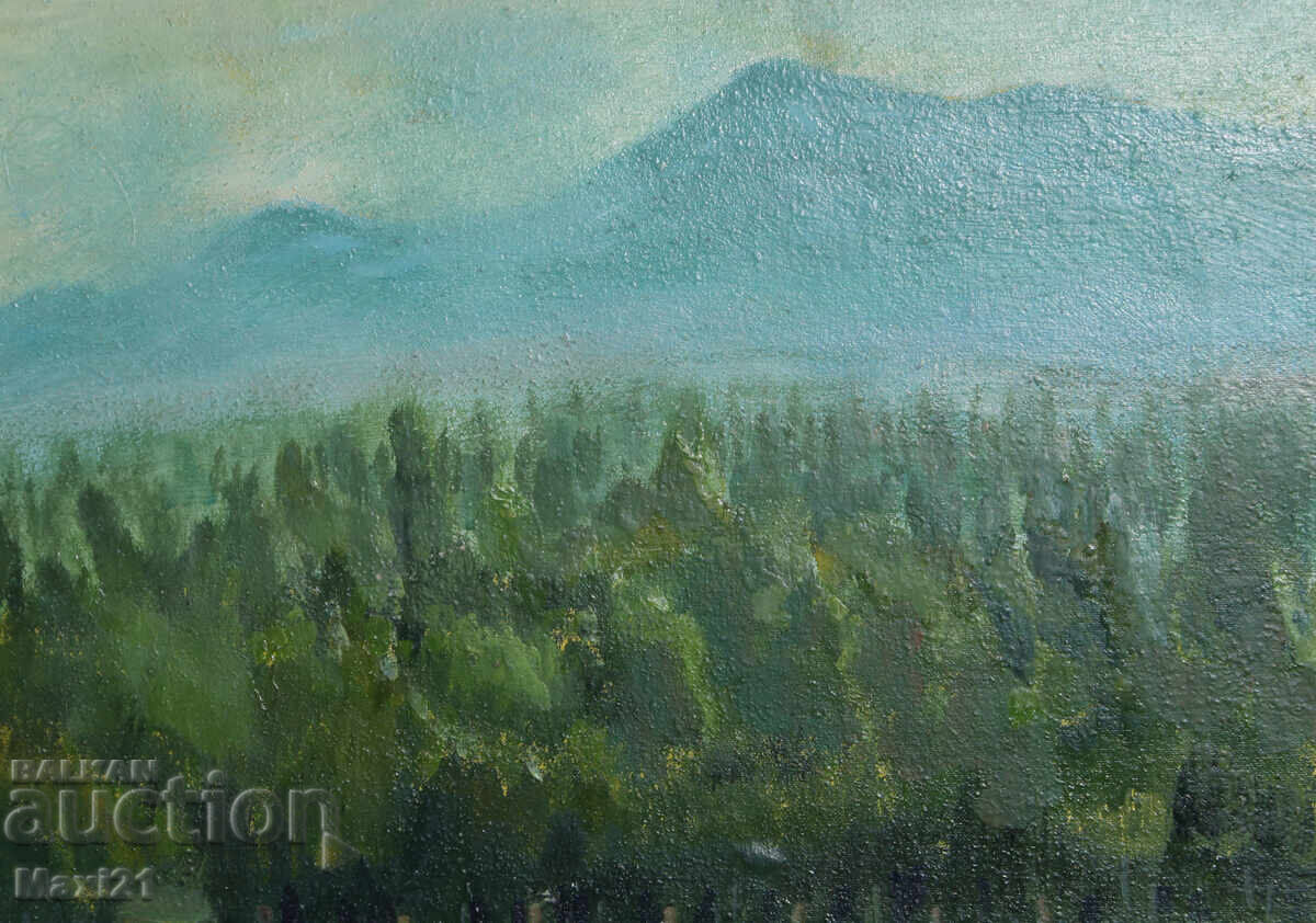 Livrarea Peisaj de potecă forestieră, pictură în ulei