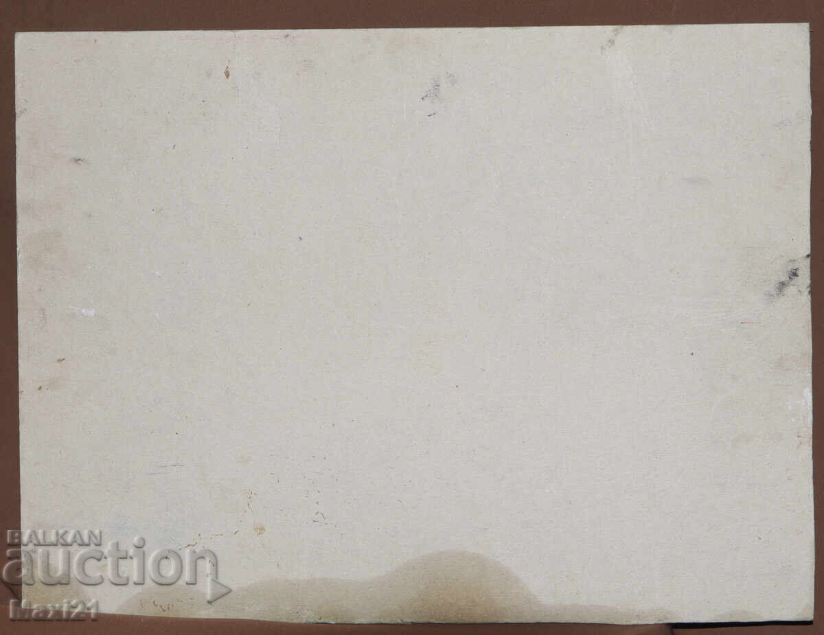 Case din epoca Renașterii, peisaj rustic, pictură în ulei - 5