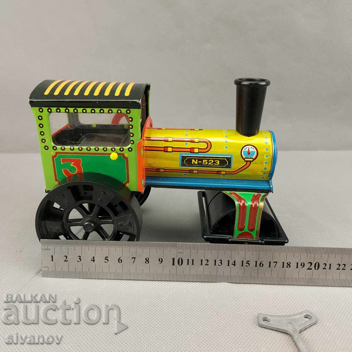 Old toy steamroller metal No. 523 KDM Czechoslovakia #3584 - 6 Old toy steamroller metal No. 523 KDM Czechoslovakia #3584 - 6
