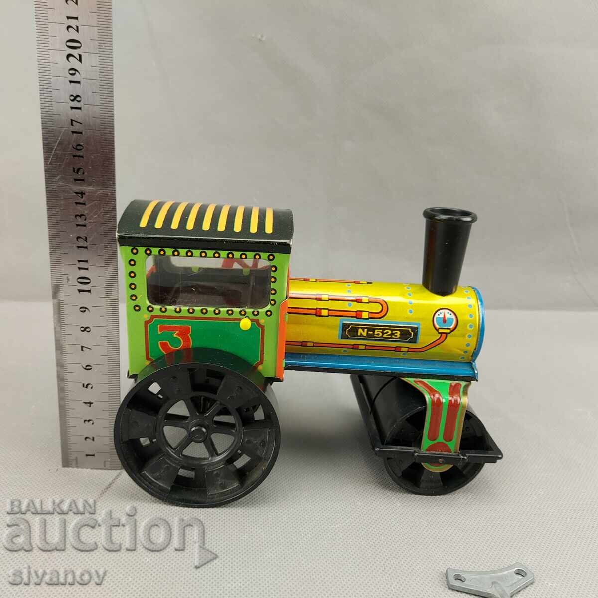 Old toy steamroller metal No. 523 KDM Czechoslovakia #3584 - 7 Old toy steamroller metal No. 523 KDM Czechoslovakia #3584 - 7