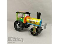 Old toy steamroller metal No. 523 KDM Czechoslovakia #3584