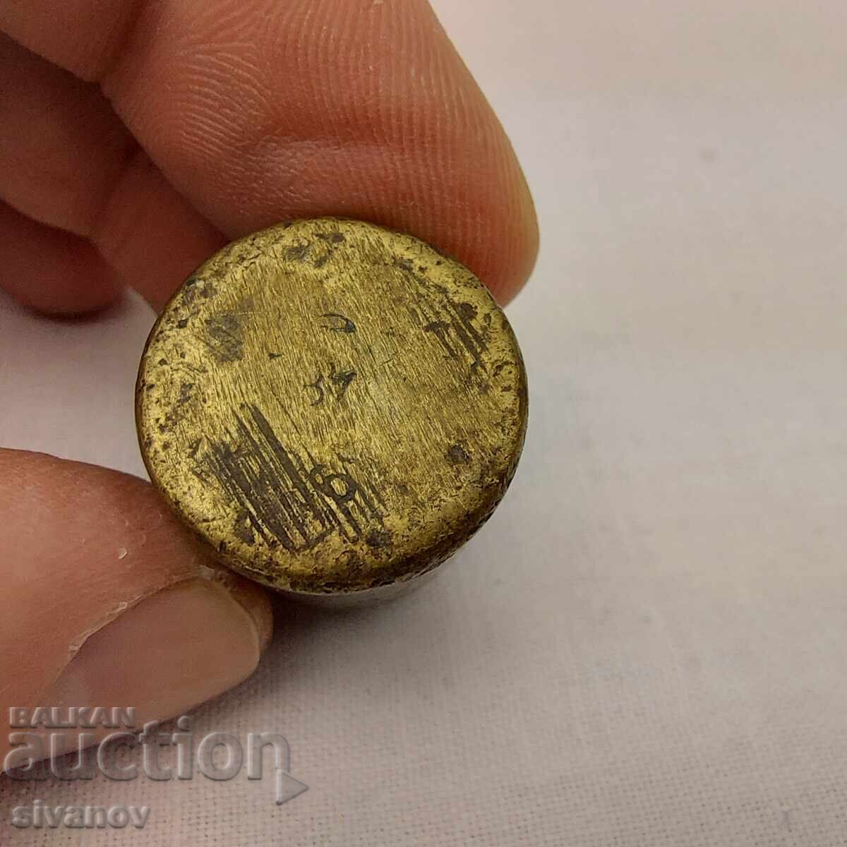 Livrarea Veche greutate de bronz 50 gr. greutate pentru cântar #3604