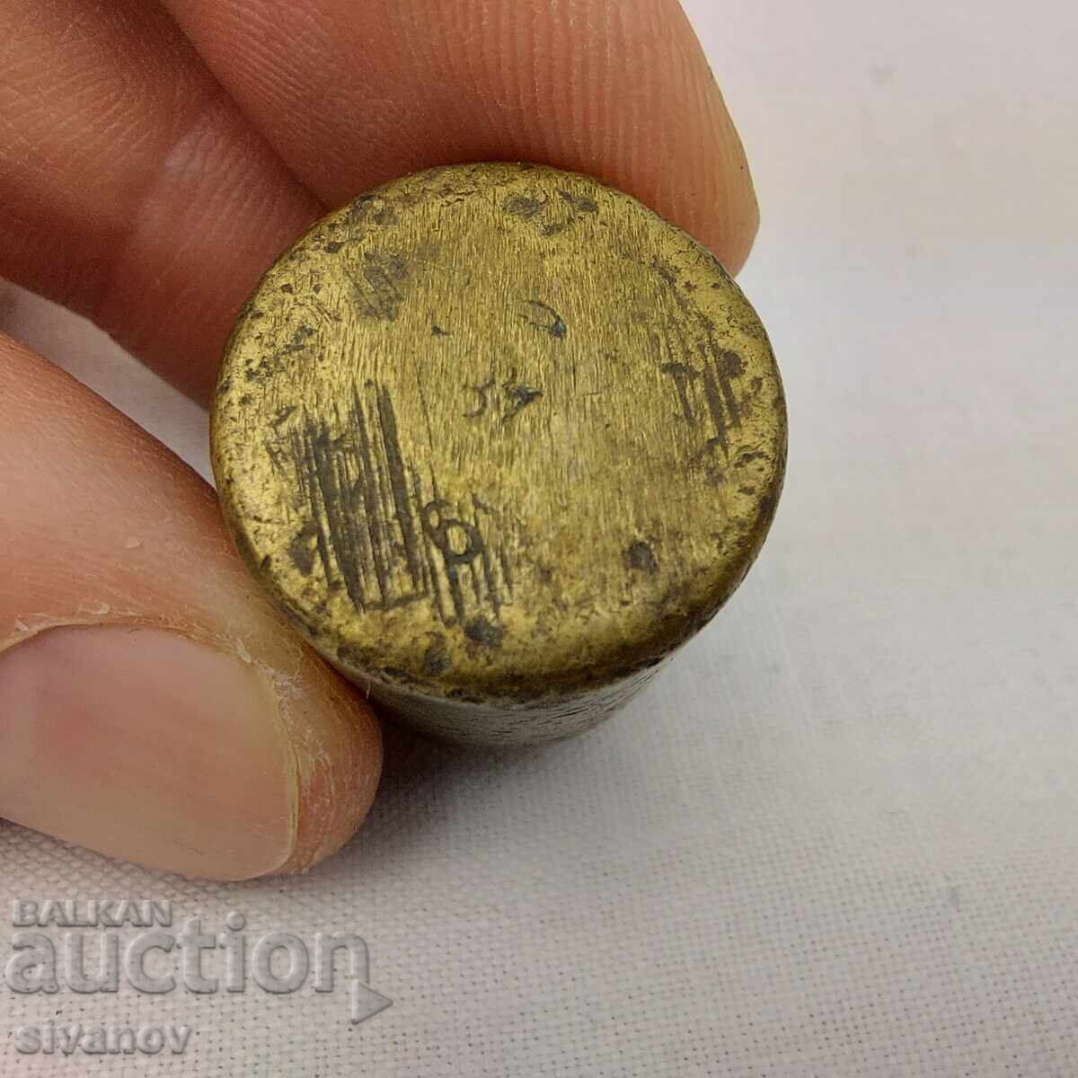 Veche greutate de bronz 50 gr. greutate pentru cântar #3604 - 5