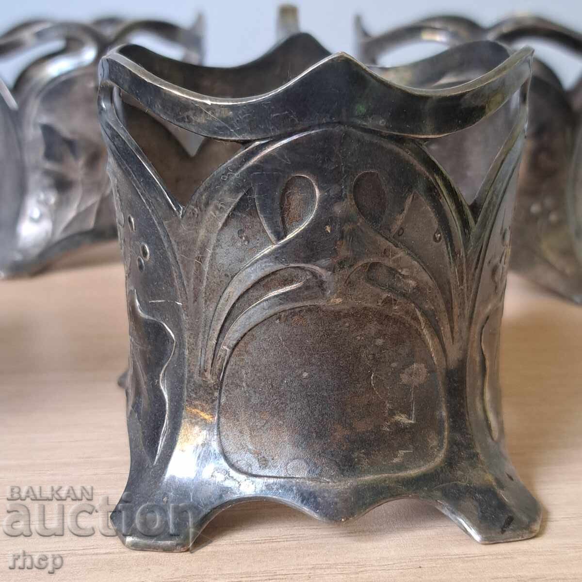 Δημοπρασία WMF Σετ Art Nouveau 6 σουβέρ