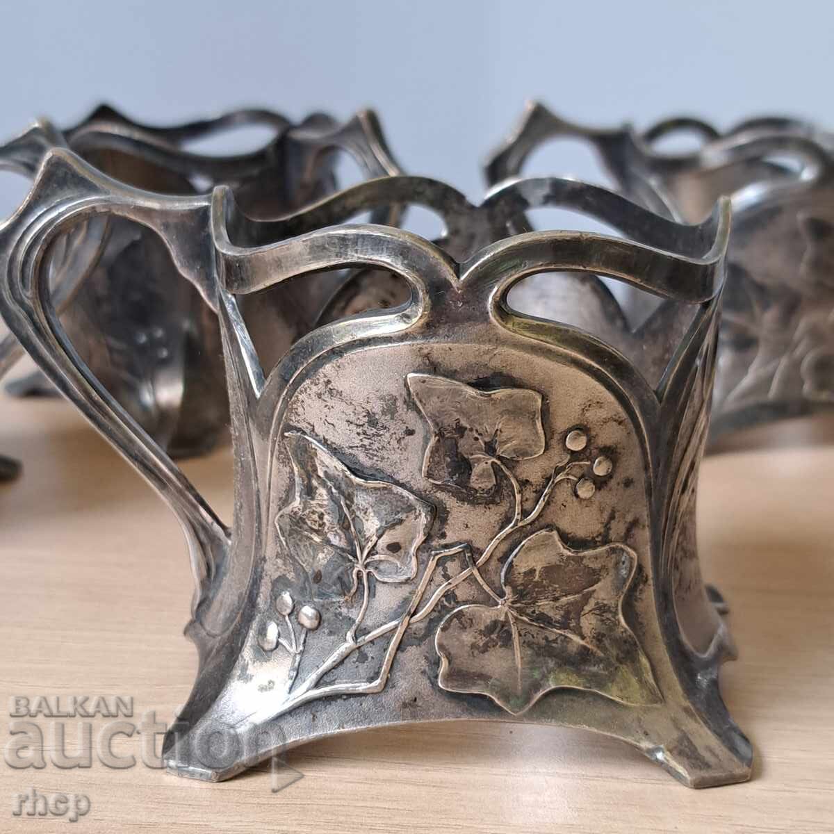 Παράδοση WMF Σετ Art Nouveau 6 σουβέρ