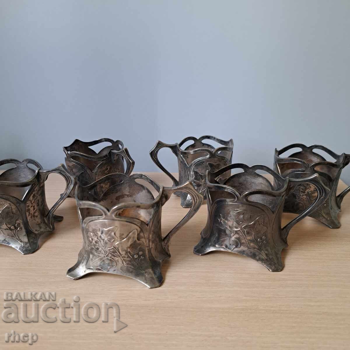 WMF Σετ Art Nouveau 6 σουβέρ