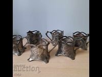 WMF Art Nouveau set 6 suporturi de pahare
