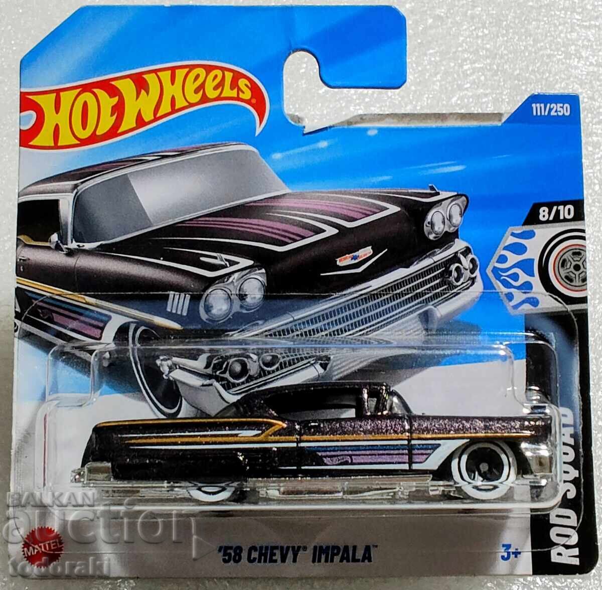 Hot Wheels 58 Chevy Impala Hot Wheels 1:64 Chevy Impala Cărucior Hot Wheels 58 Chevy Impala Hot Wheels 1:64 Chevy Impala Cărucior