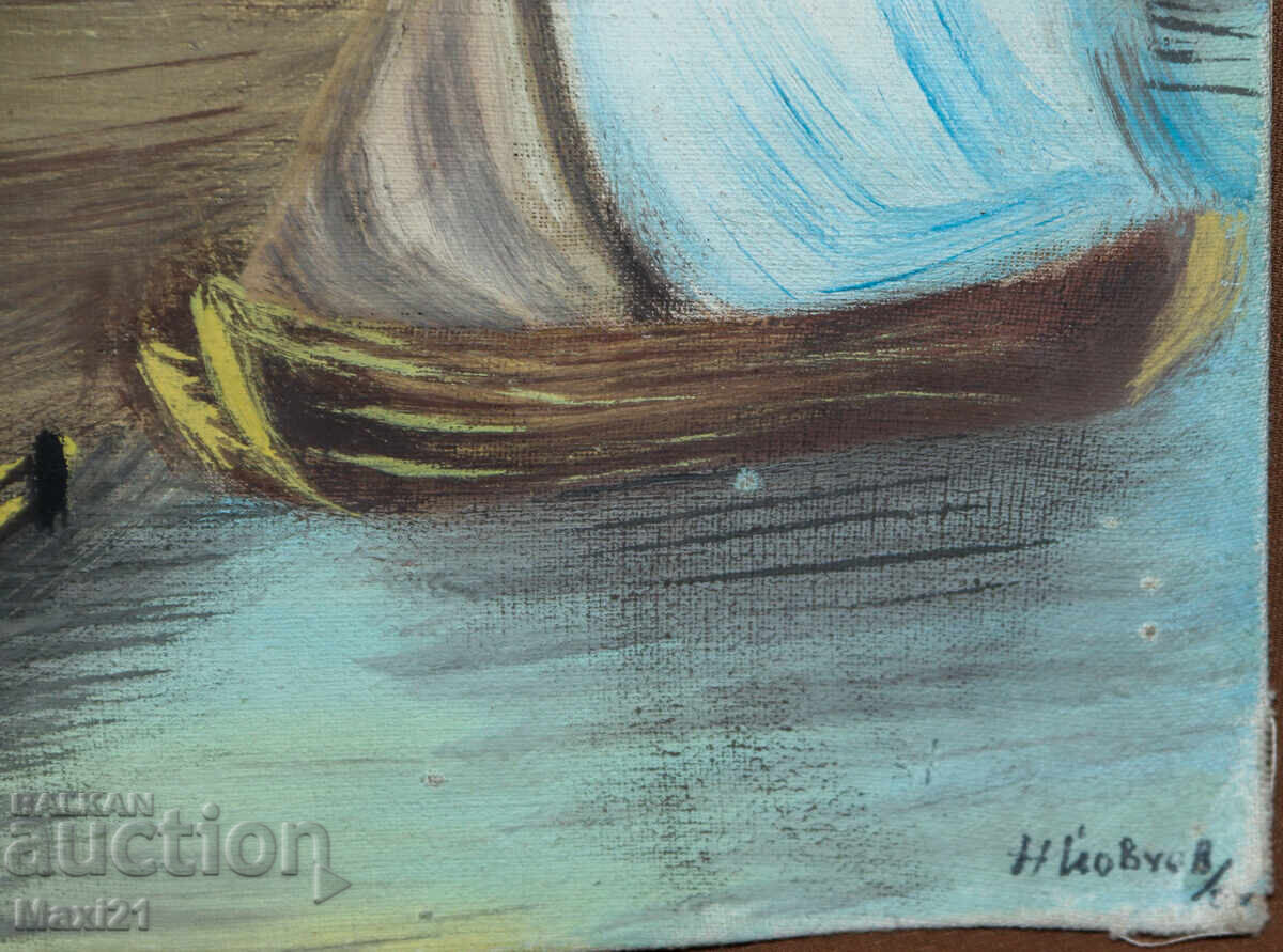 Village house, folklore landscape oil painting - 7 Village house, folklore landscape oil painting - 7