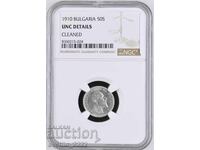 50 Stotinki 1910 UNC NGC