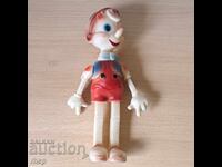 Pinocchio Buratino jucărie veche sovietică păpușă