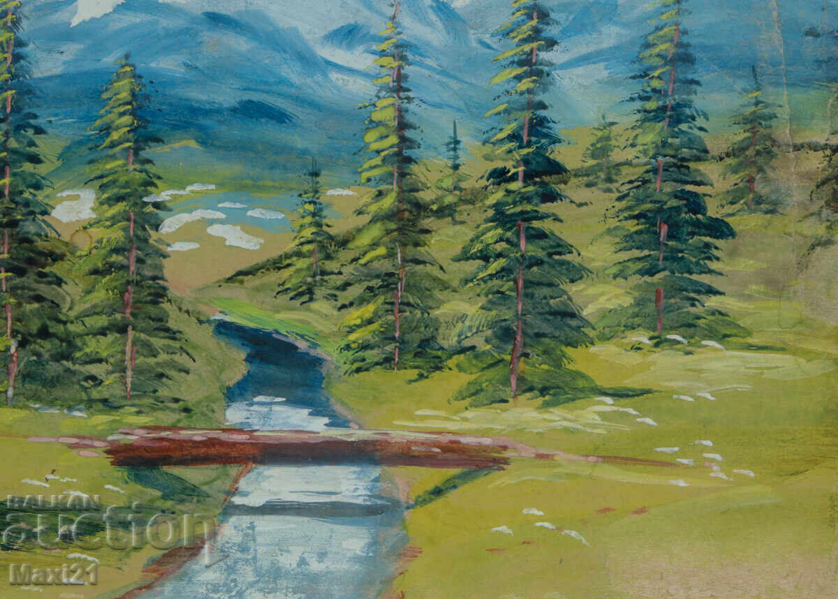 Όμορφη εικόνα δασικού τοπίου γκουάς - 6