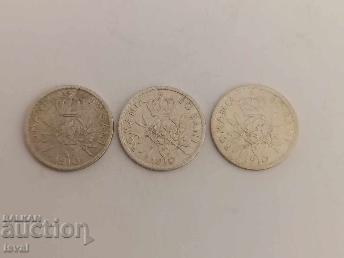 50 bani - 1900, 1910 - Lot - 6 50 bani - 1900, 1910 - Lot - 6