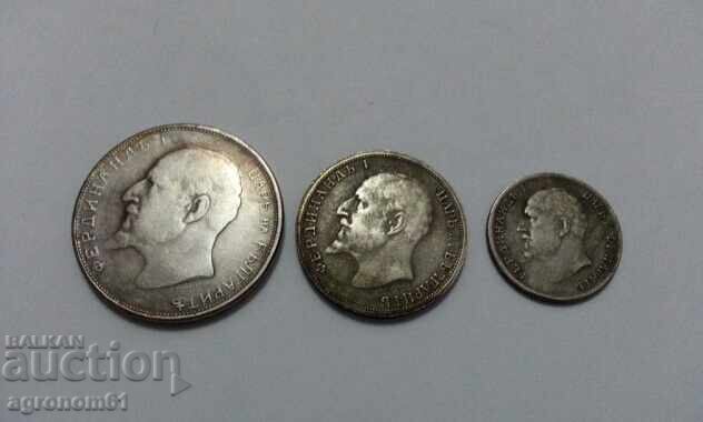 Replica of rare coins of 50 stotinki, 1 lev and 2 levs from 1916 - 6