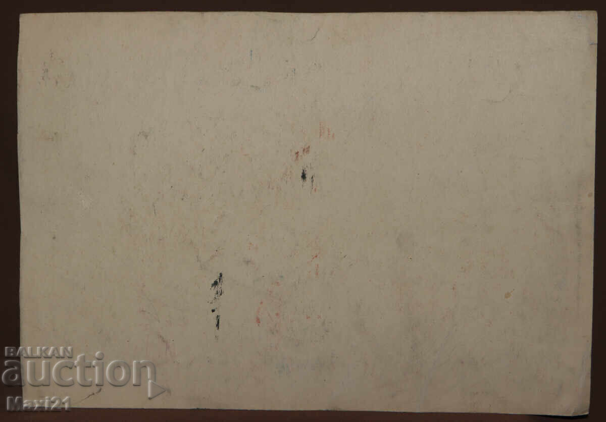 Πίνακας με τέμπερα, πορτρέτο κοριτσιού με γάτα - 6