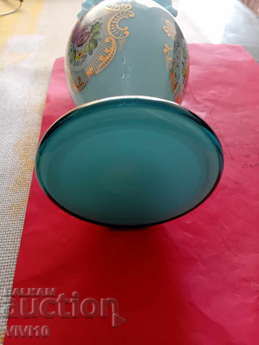 Vază veche Bohemia, Cehia 21cm - 5
