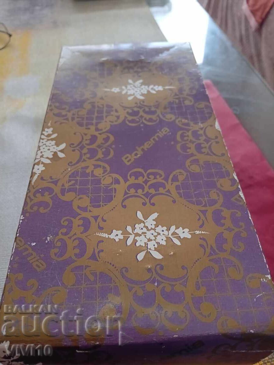 Vază veche Bohemia, Cehia 21cm - 7