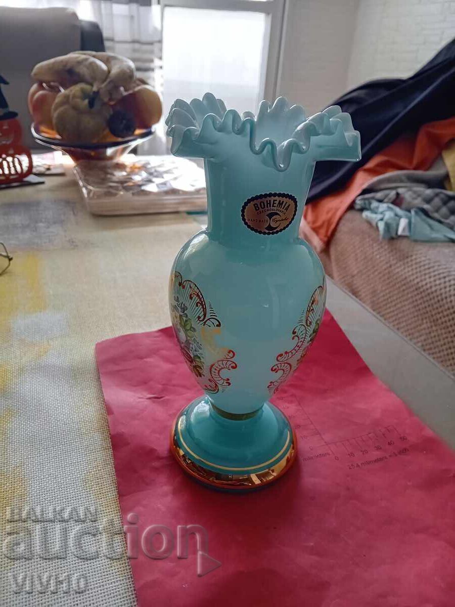 Vază veche Bohemia, Cehia 21cm Vază veche Bohemia, Cehia 21cm
