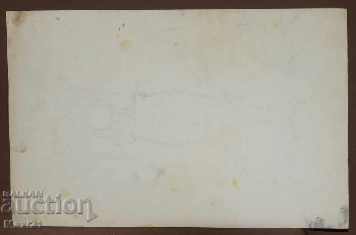 Tablou cu tempera, femeie în costum popular - 6