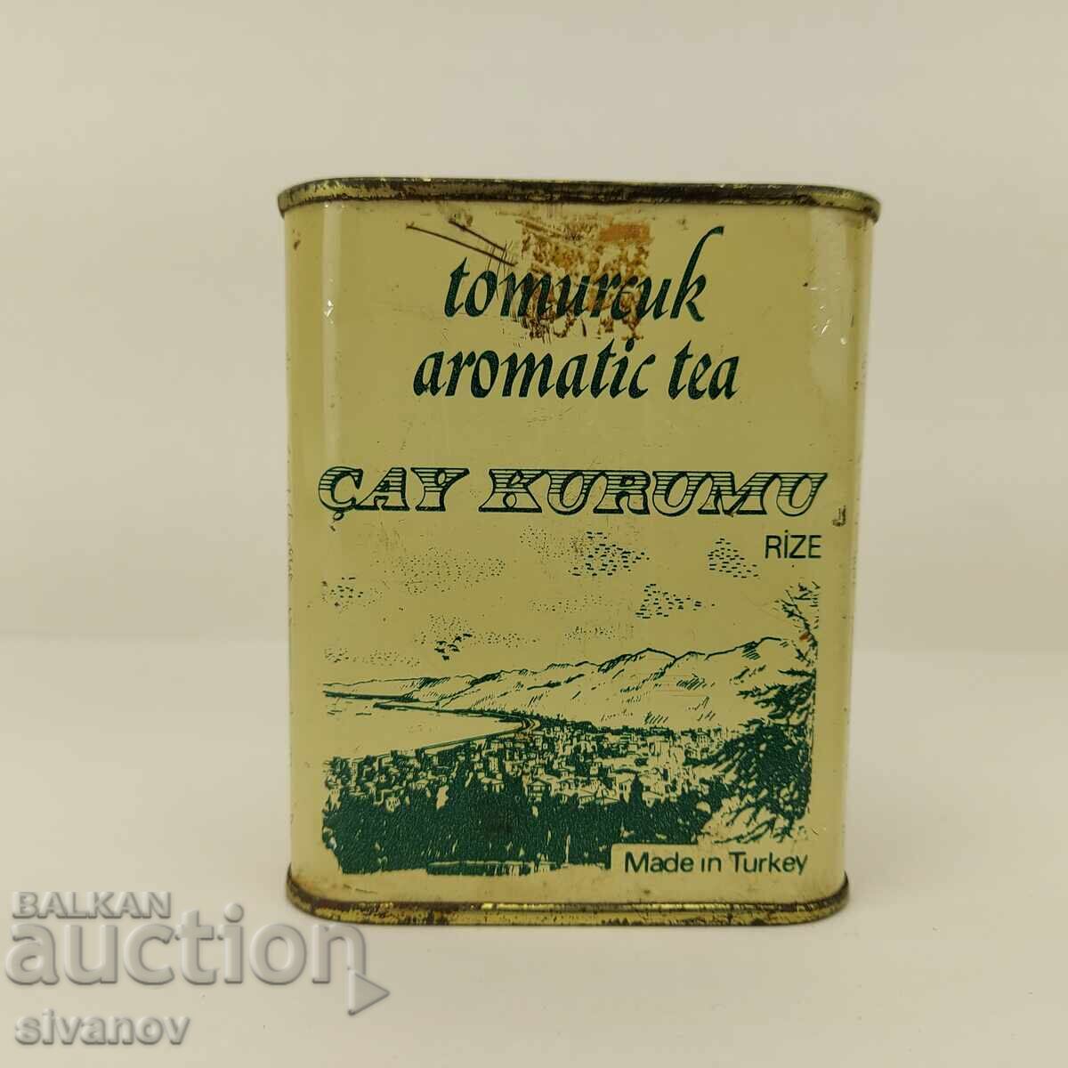 Παλιό κουτί τσαγιού Cay Kurumu Rize Tomurcuk Άδειο #4247 Παλιό κουτί τσαγιού Cay Kurumu Rize Tomurcuk Άδειο #4247