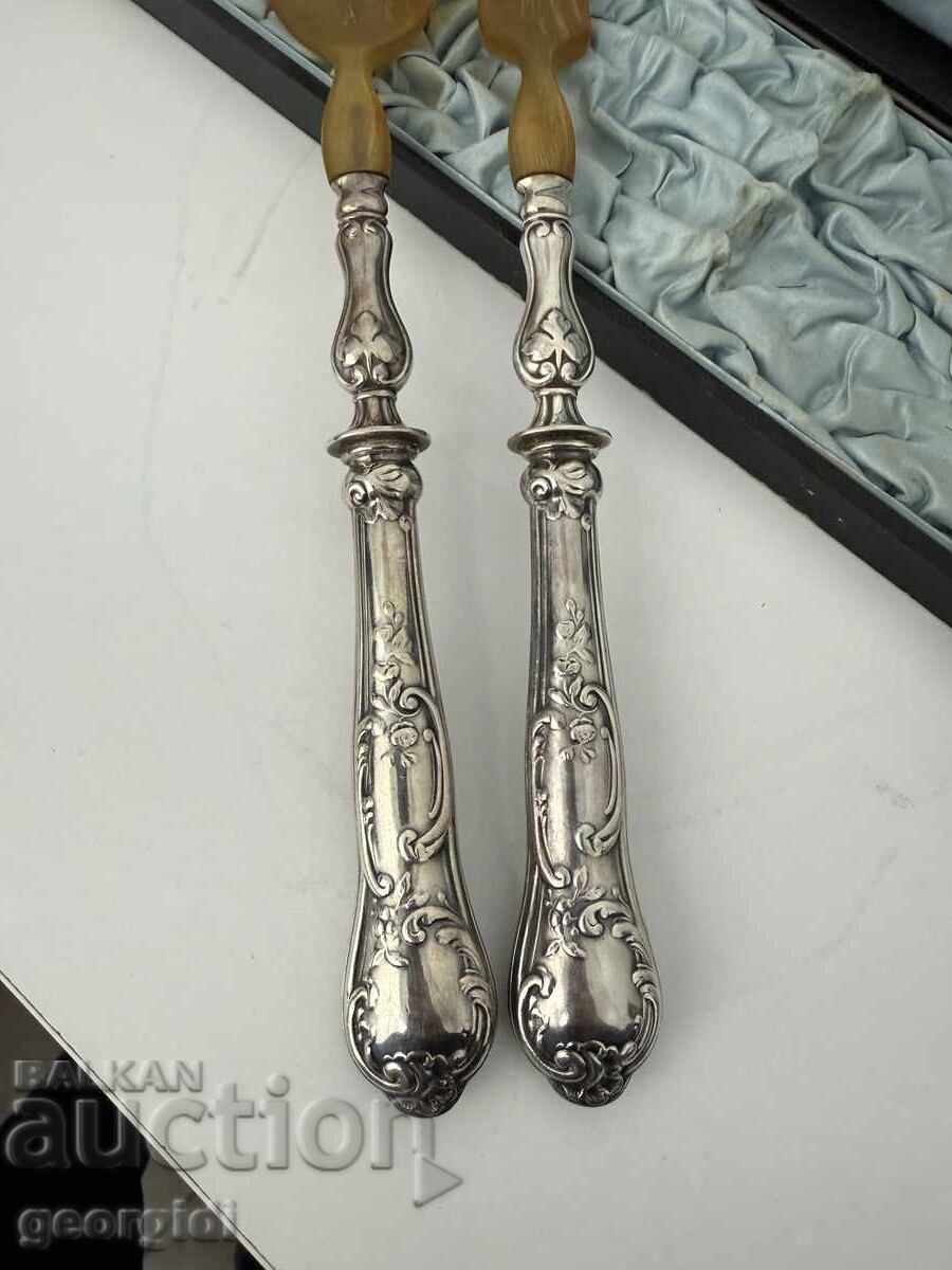 Френски сребърни прибори за салата. №7556 - 5