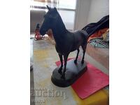 Antique horse statuette, metal, 33cm