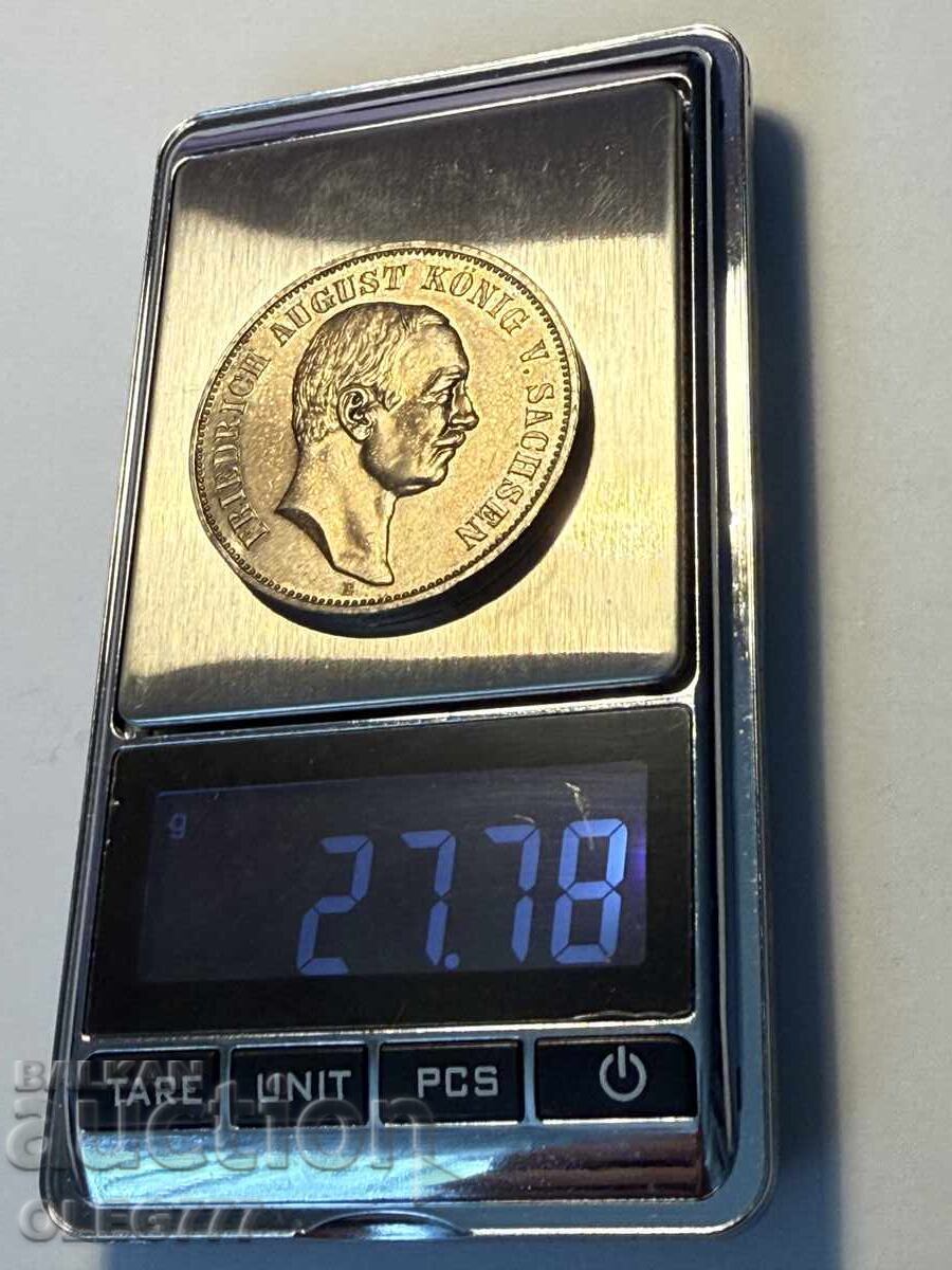 Licitație 5 Mark 1914 GERMANIA SACHSEN, FRIEDRICH AUGUST