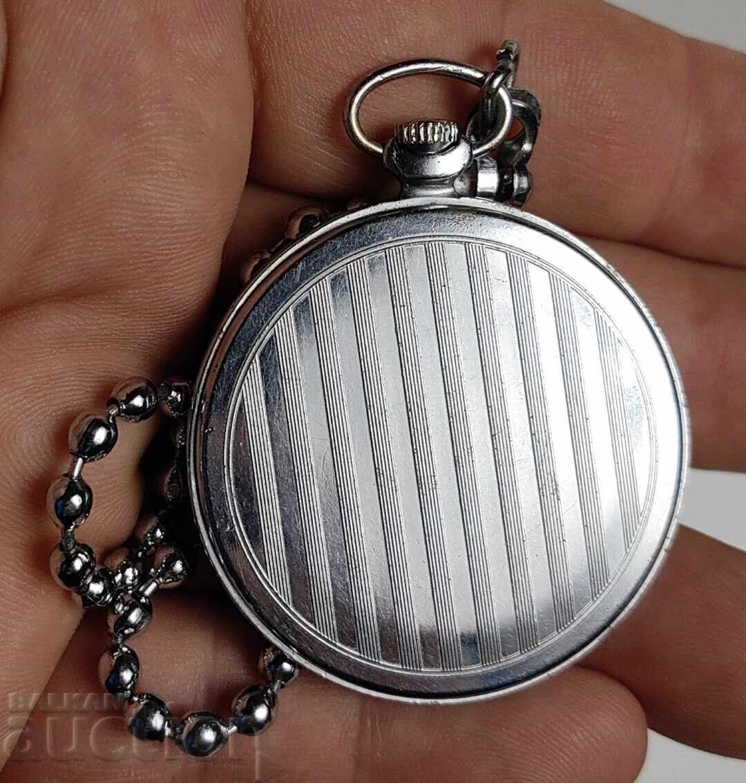 Auction SOCIAL POCKET WATCH MOLNIJA WITH CHAIN LIGHTNING WORKS Auction SOCIAL POCKET WATCH MOLNIJA WITH CHAIN LIGHTNING WORKS