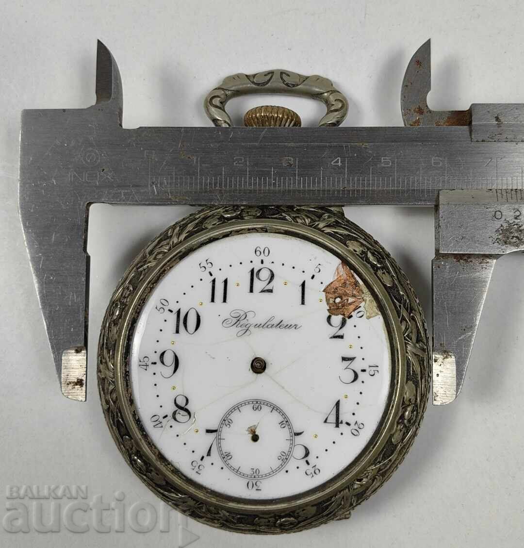 UN CEAS DE BUZUNAR REGULATOR IMENS CU CARCASĂ FRUMOASĂ NU FUNCȚIONEAZĂ - 7 UN CEAS DE BUZUNAR REGULATOR IMENS CU CARCASĂ FRUMOASĂ NU FUNCȚIONEAZĂ - 7