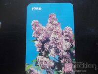 Calendar vechi rusesc, 1986