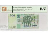 Tanzania 500 Shillings 2023 Pick 35 Reference 0681 68 GEPQ GEM Uncirculated